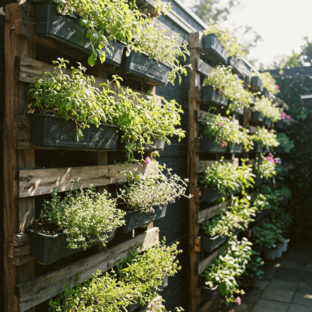 Vertical Pallet Garden